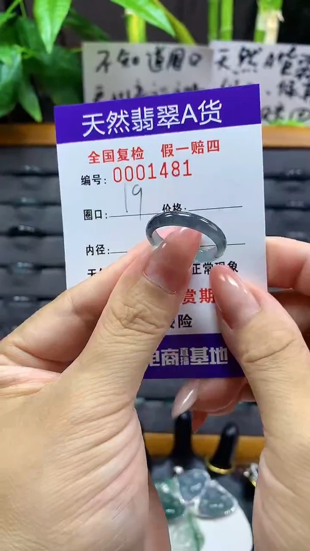 【闪购商品】翡翠戒指未镶嵌      1481