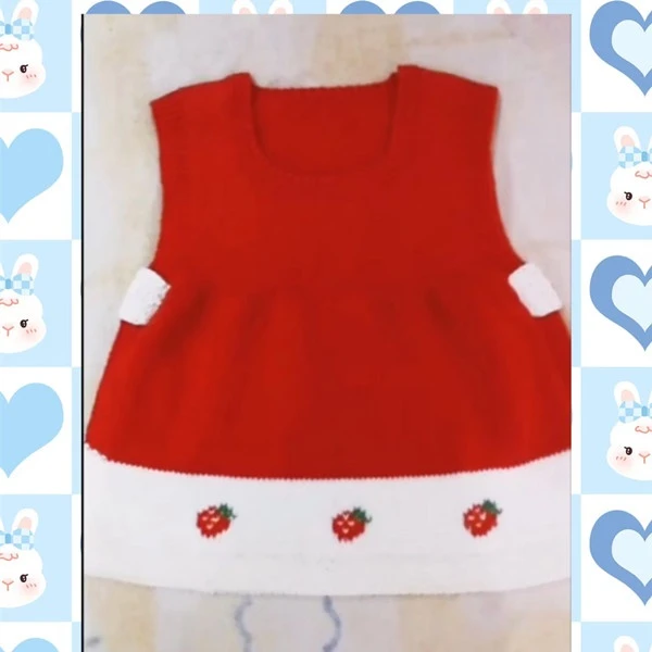 草莓衫线上编织教程