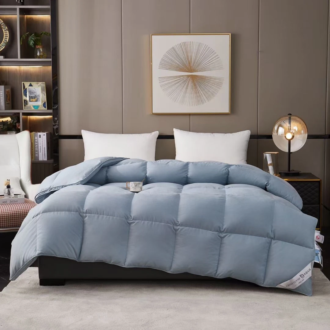 进口鹅绒被加厚保暖羽绒被芯四季适用