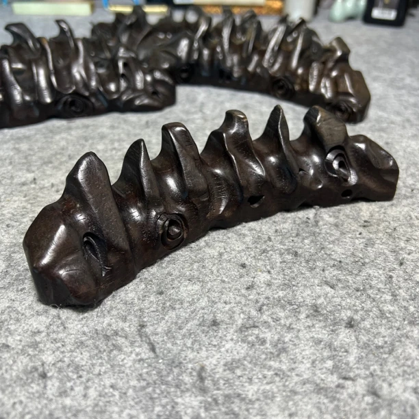 黑梓木纯水工根雕艺术实木笔架山笔搁放毛笔的架子