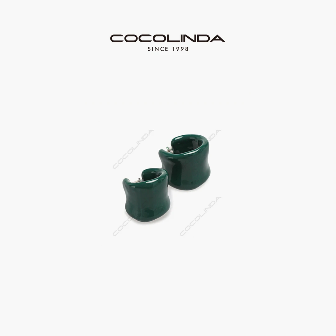 COCOLINDA 合金耳饰 琳达推荐 小号珐琅彩色ERHAN-12气质