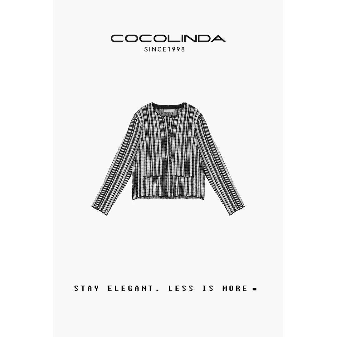 COCOLINDA琳达推荐 春夏小香风纯棉外套 S1867