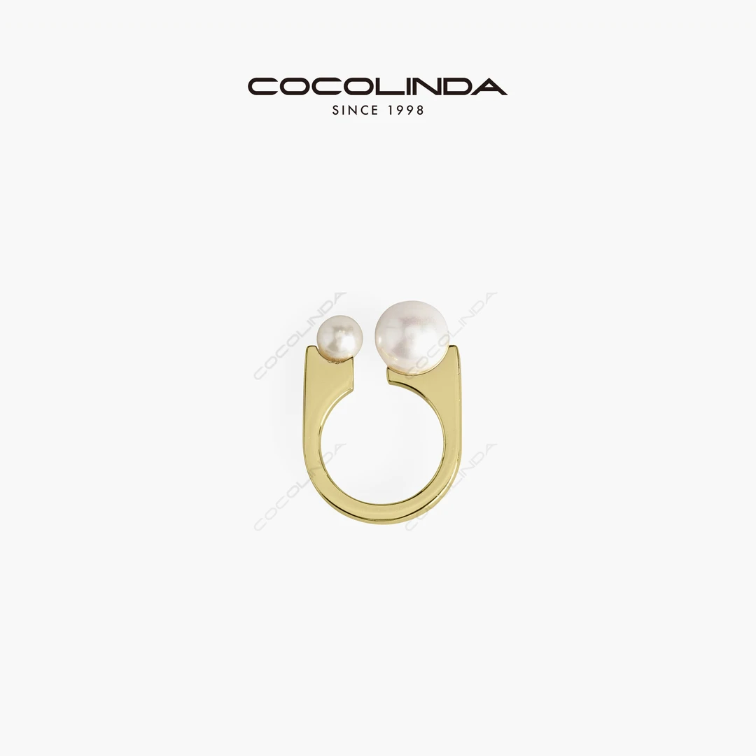 COCOLINDA 铜合金仿珍珠戒指 珍珠戒指JZ13