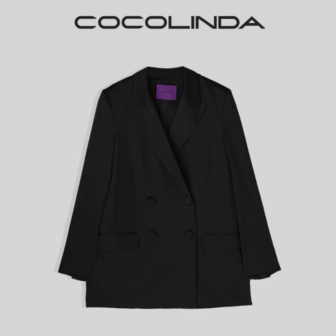 COCOLINDA琳达推荐   亮面双排扣西装  C715  春秋气质时尚