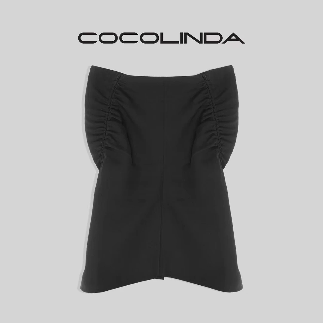 COCOLINDA琳达推荐 抽绳半身鱼尾裙 Q158半身裙女士黑色