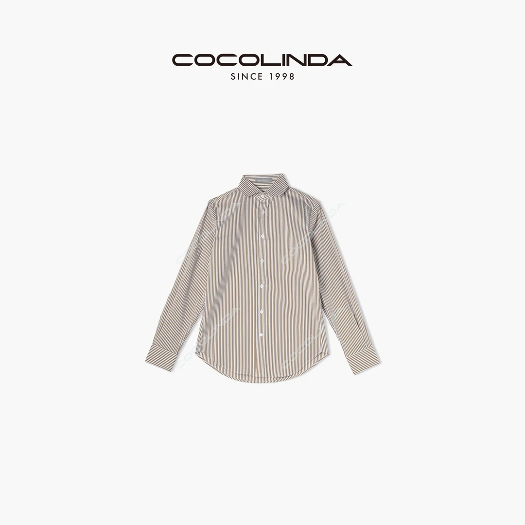 COCOLINDA | 竖条纹长袖衬衫K925