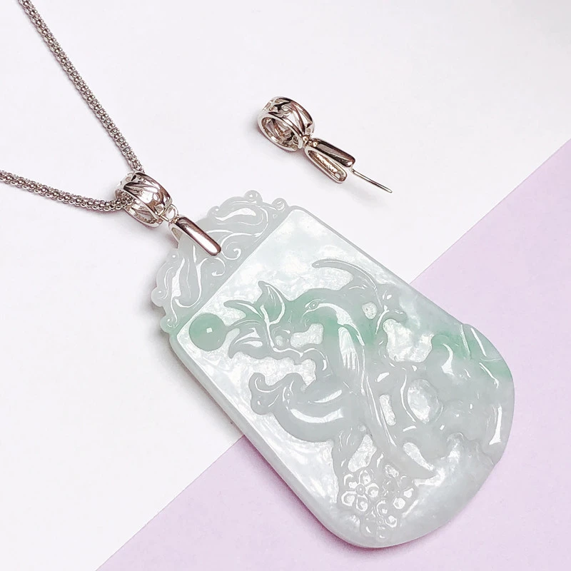 925银银制品 4.5mm内DIY加厚扣头空托简单扣头时尚便携配件