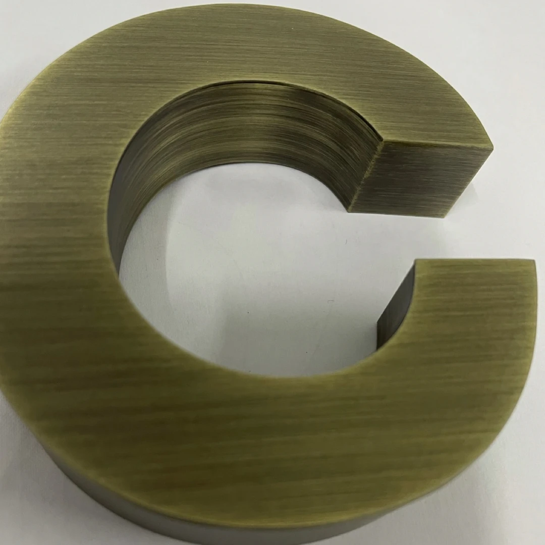 不锈钢电镀古铜字