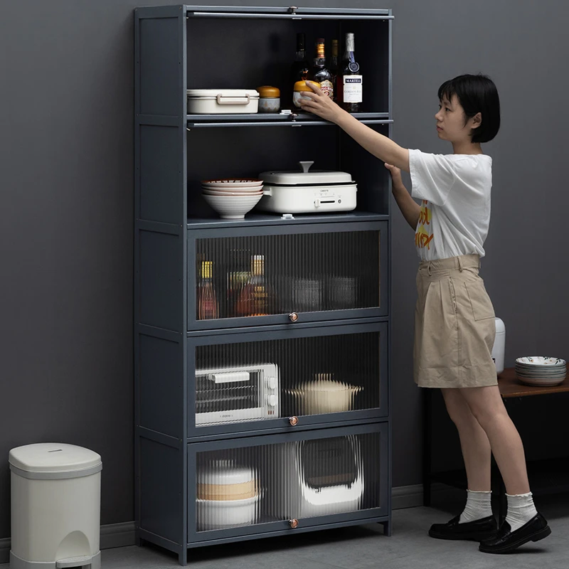 厨房置物架餐边柜酒柜储物柜茶水柜边柜客厅窄型靠墙橱柜子