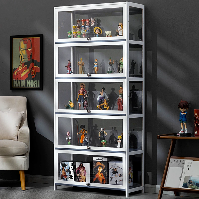 展示柜手办亚克力展示架乐高非玻璃化妆品产品陈列柜子家用烟货架