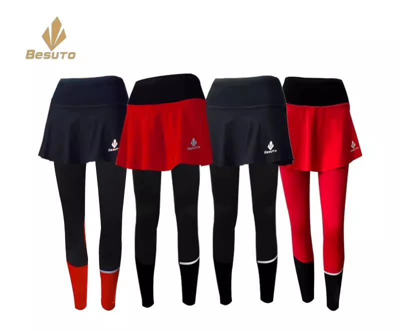 besuto北斯途放手机软水壶薄绒运动速干跑步健身瑜伽假两件长裤裙