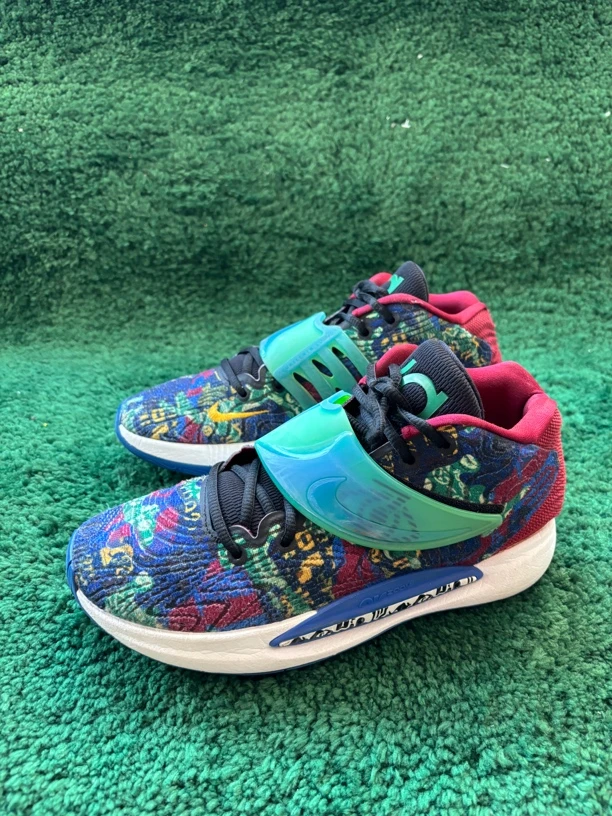 40.5码 kd14 蓝红绿 篮球鞋 中帮 无盒 中古