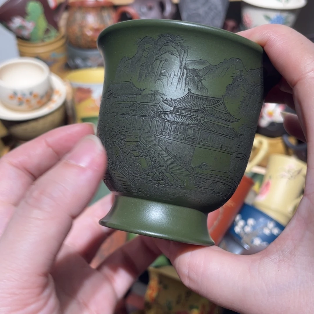 紫砂茶杯宜兴紫砂主人杯