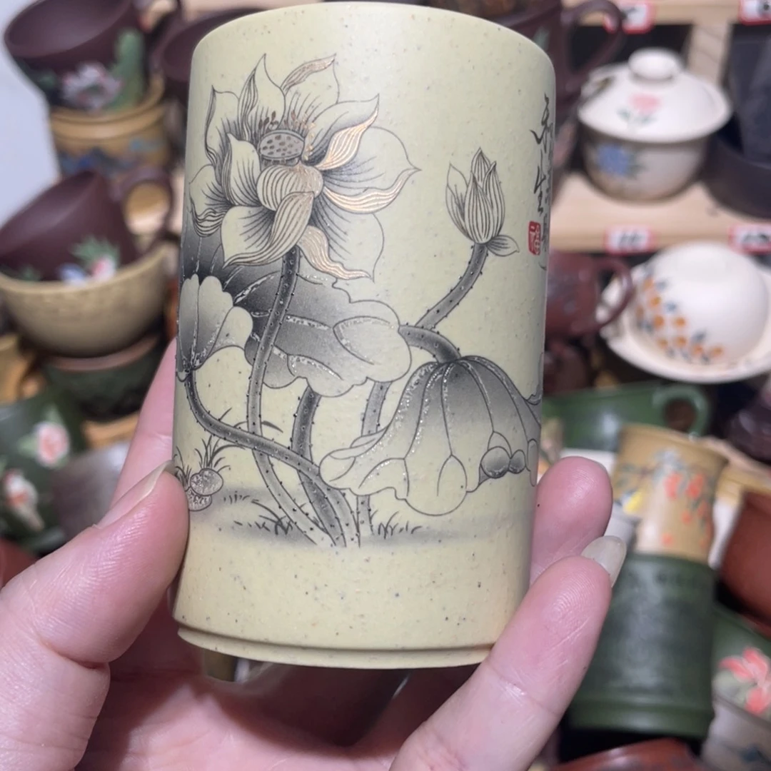 紫砂茶杯宜兴紫砂主人杯