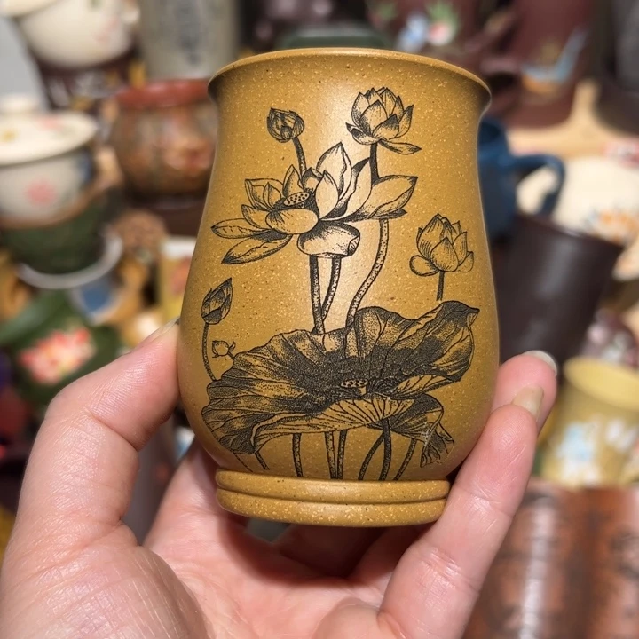 紫砂茶杯宜兴紫砂主人杯