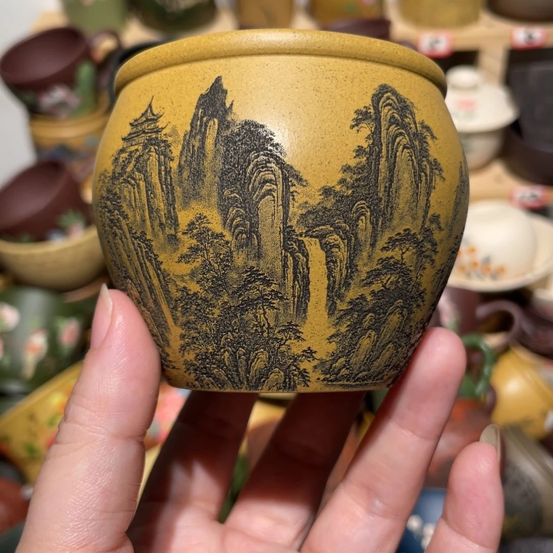 紫砂茶杯宜兴紫砂主人杯