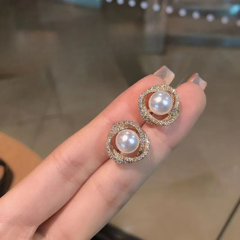 简约冷淡风小巧满耳钉2023新款潮网红气质耳环女时尚ins