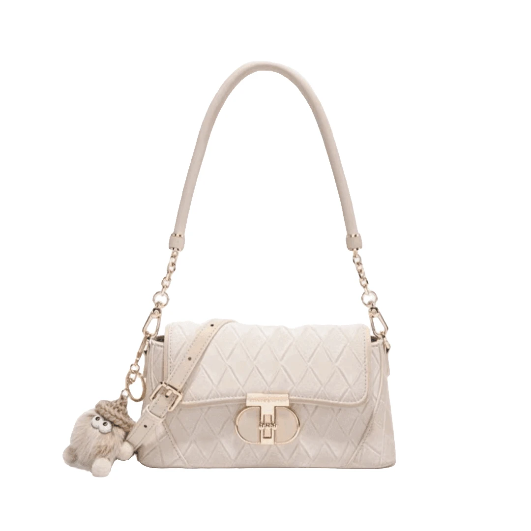 CLEVER轻奢高端法棍腋下包女2024新款包包小众高级感单肩包