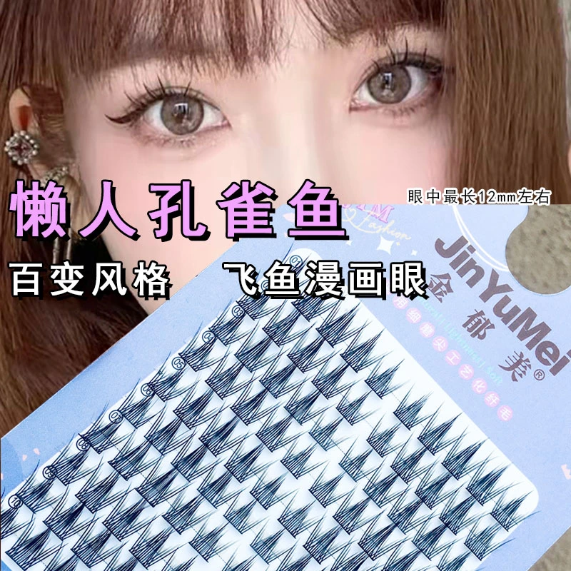✧懒人系孔雀鱼漫画眼飞鱼新手日常单黑梗鱼尾三部曲神器假睫毛