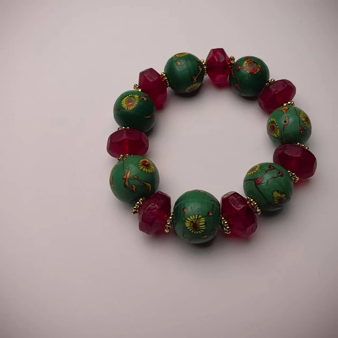 非金属珐琅手链 原创的木质百搭311-400