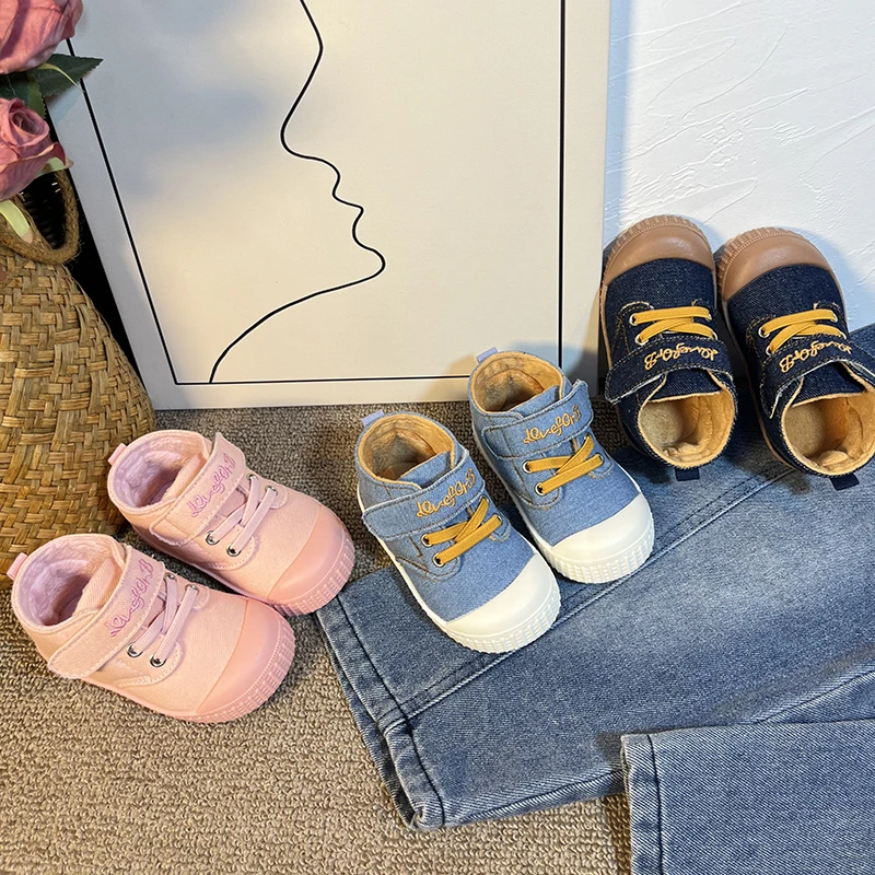 大YOYO 冬季宝宝棉鞋牛仔派对1-5岁