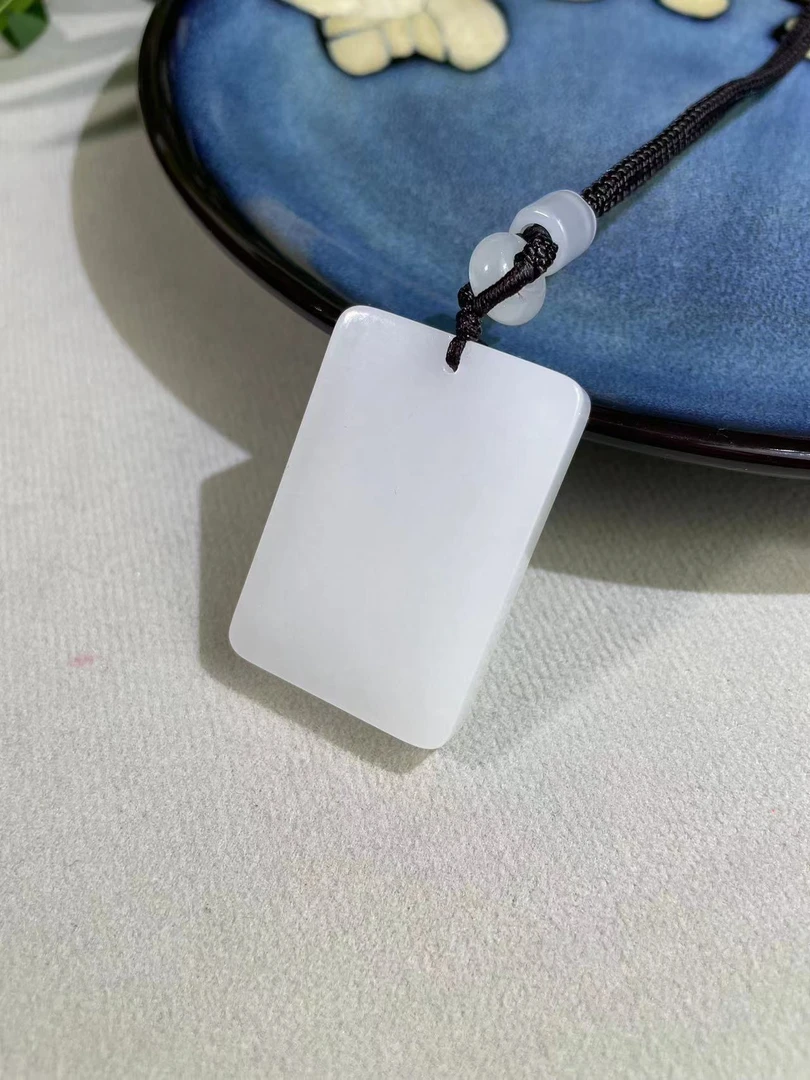 【睿泽鉴宝】金丝玉平安无事牌吊坠 YH0171