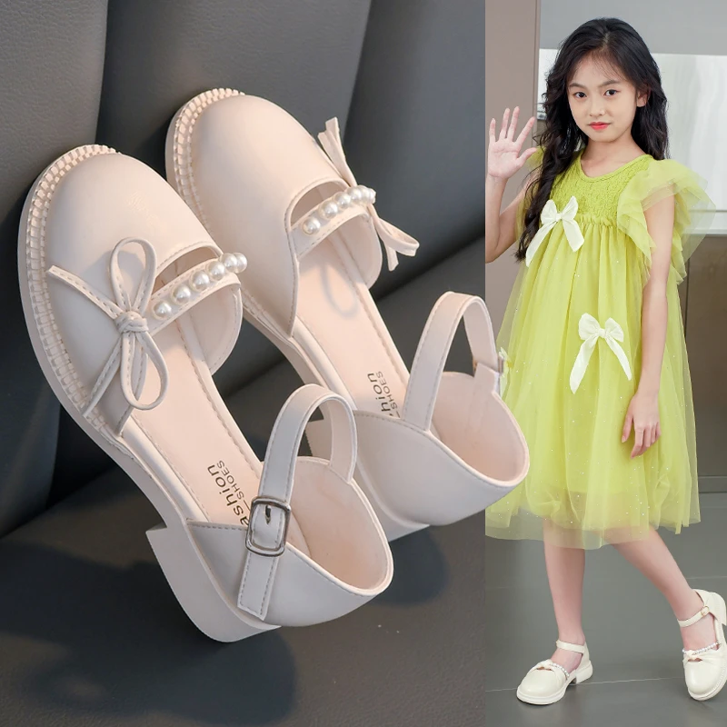 女童皮鞋2025春秋新款6-12岁儿童演出鞋中大童公主鞋洋气女童鞋子