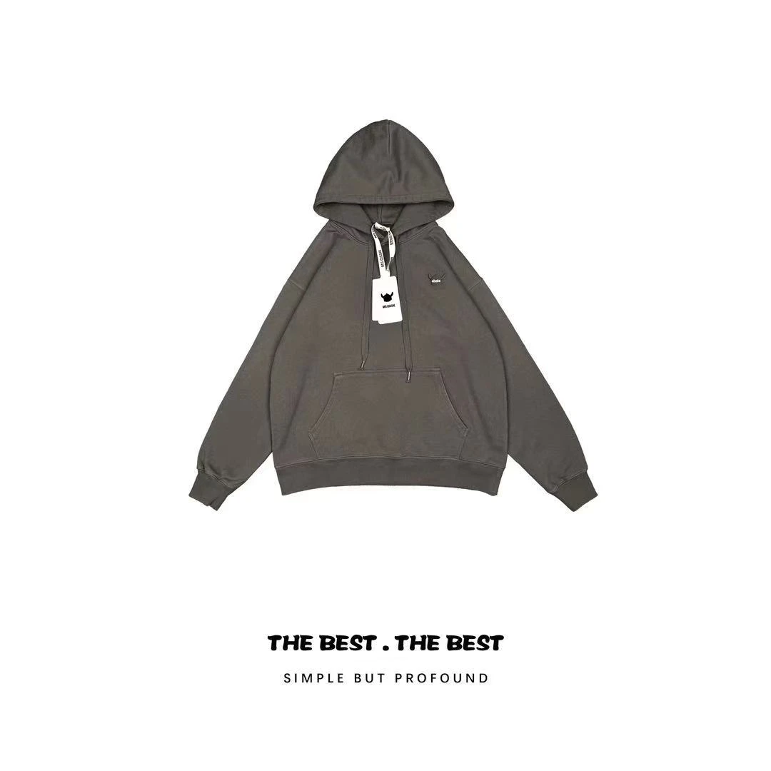 纸袋牛牛  [西西公主牛标系列]  连帽加绒宽松版本刺绣加绒卫衣