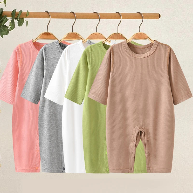 春秋代尔莫婴儿连体衣款弹力无骨宝宝衣服秋季长袖睡衣空调服秋装