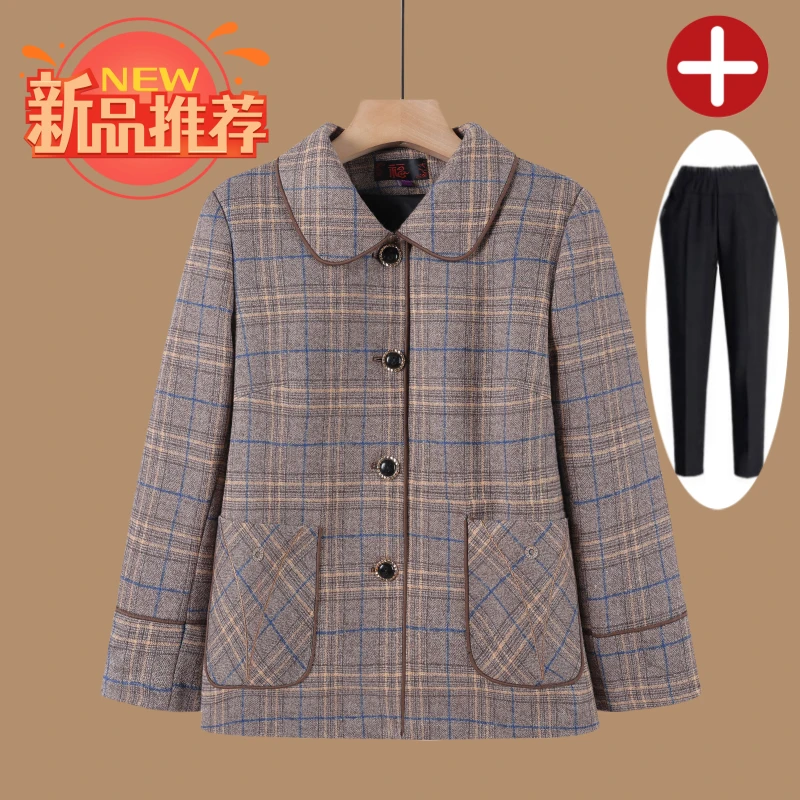 老人外套中国风保暖奶奶装加厚中老年妈妈装冬季春秋老年人加绒