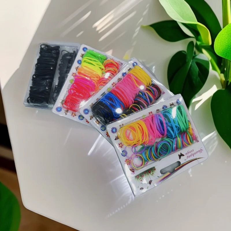 韩国头饰发圈彩色儿童版皮筋女孩发绳日韩不伤发小圈扎头绳发饰