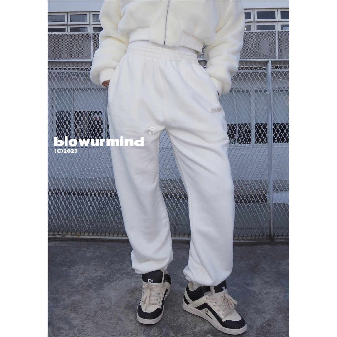 BUM【冬季恋歌】奶油软糯糯加绒厚卫裤