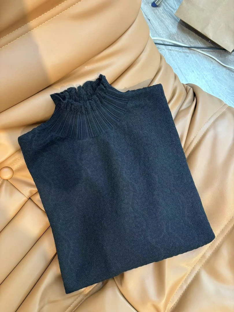 半高领针织打底衫百搭显瘦上衣  新选f398