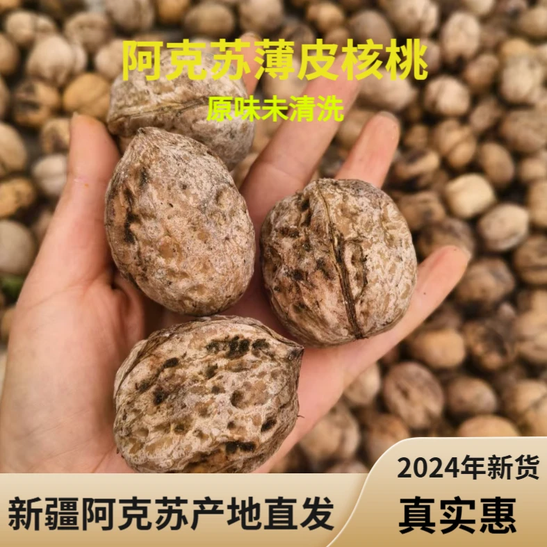 【送核桃夹】24年新货新疆阿克苏幸福（温10）老核桃 原味 初级农产品