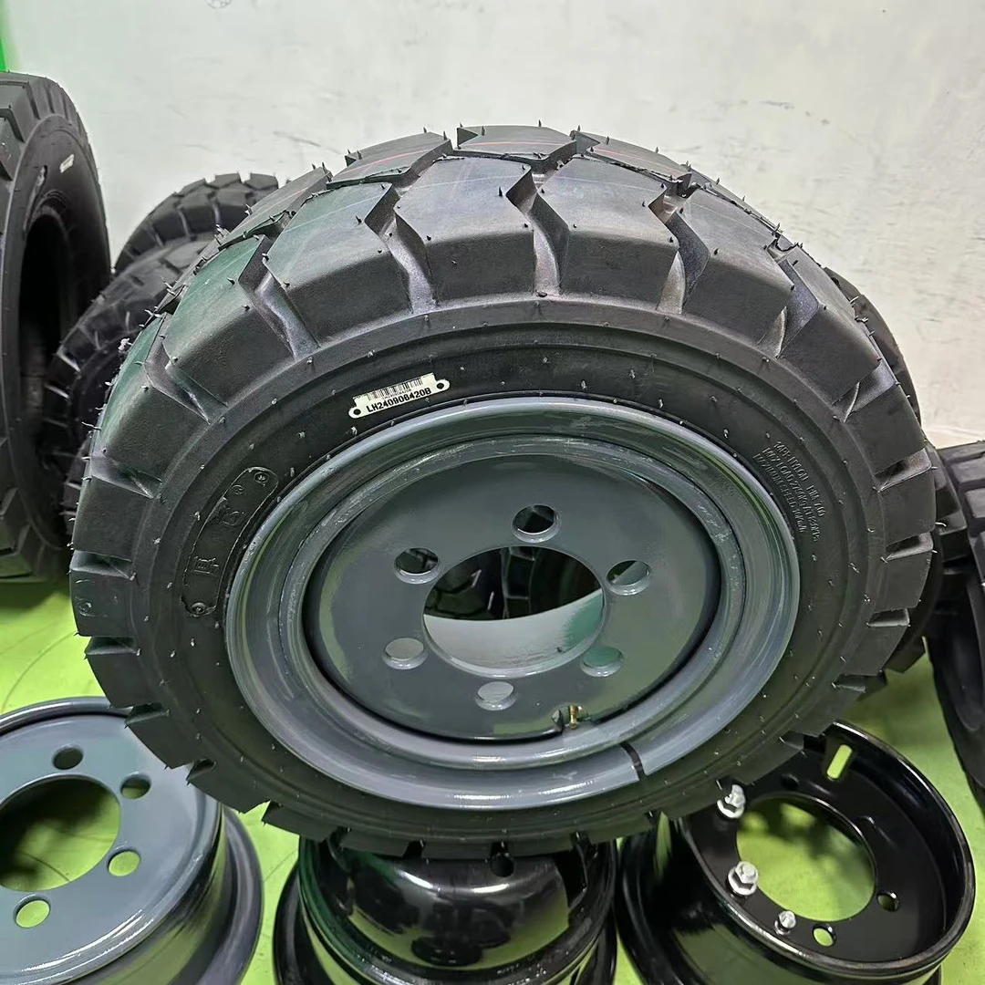 合力叉车前轮胎28×9-15轮胎充气轮胎带钢圈3吨和3.5吨前轮胎28×9