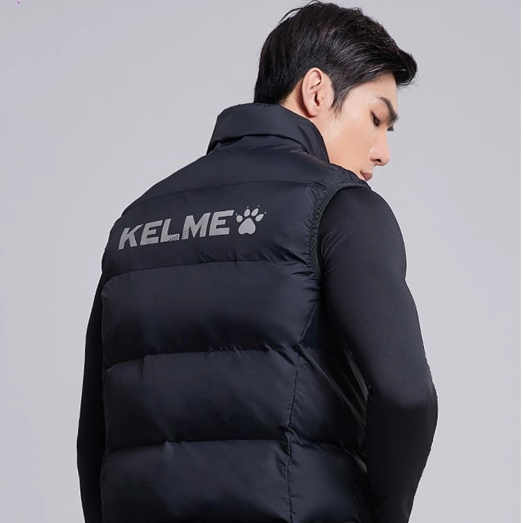 KELME/卡尔美官方正品马甲运动棉马甲冬季儿童训练背心棉服马定制