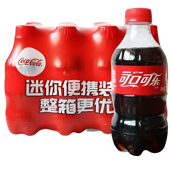 可口可乐/雪碧/芬达300ml*6/12瓶碳酸饮料迷你小可乐汽水整箱批发