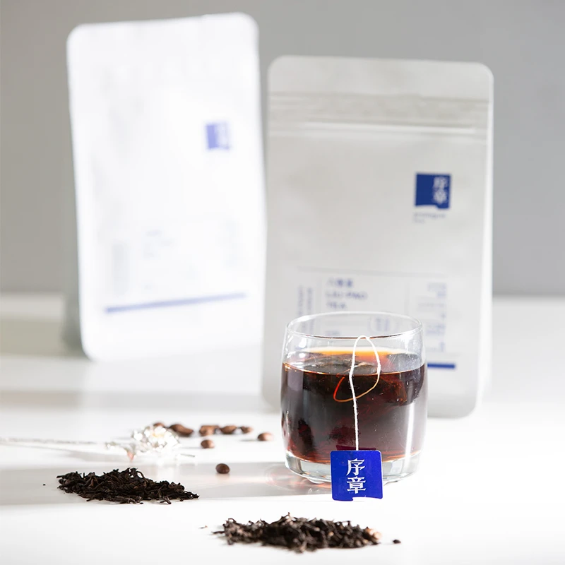 序章茶业六堡茶咖啡六堡茶3g*7泡陈年六堡茶与咖啡豆袋泡茶