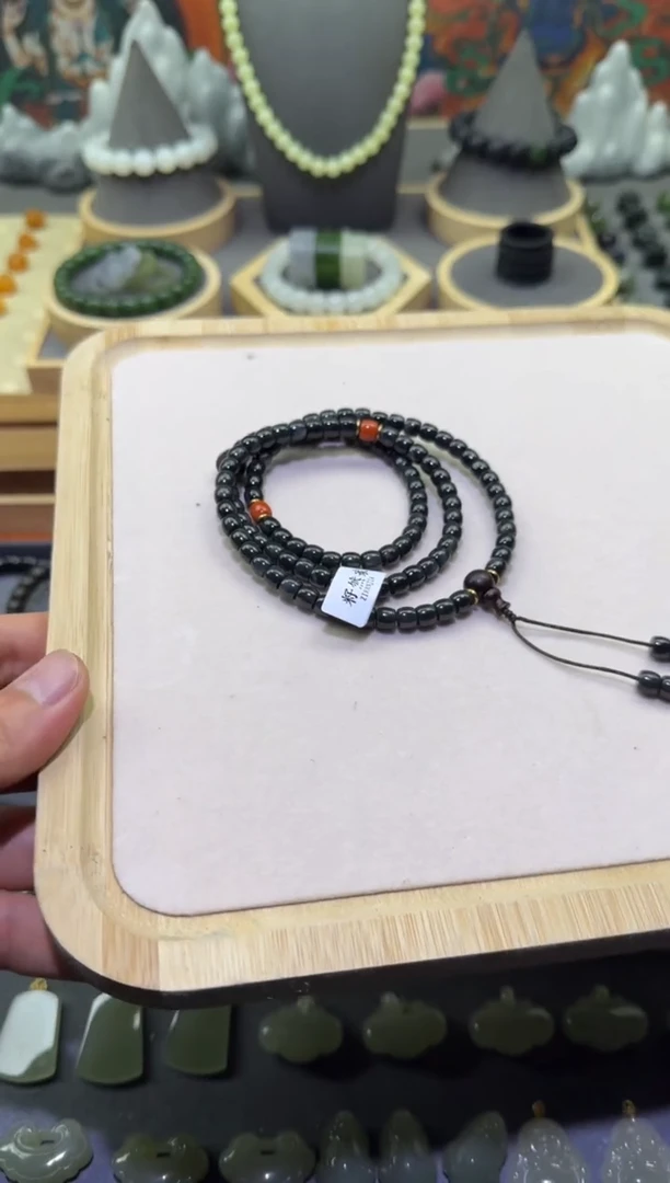 【闪购商品】和田玉颈饰未镶嵌聚墨青花卡6