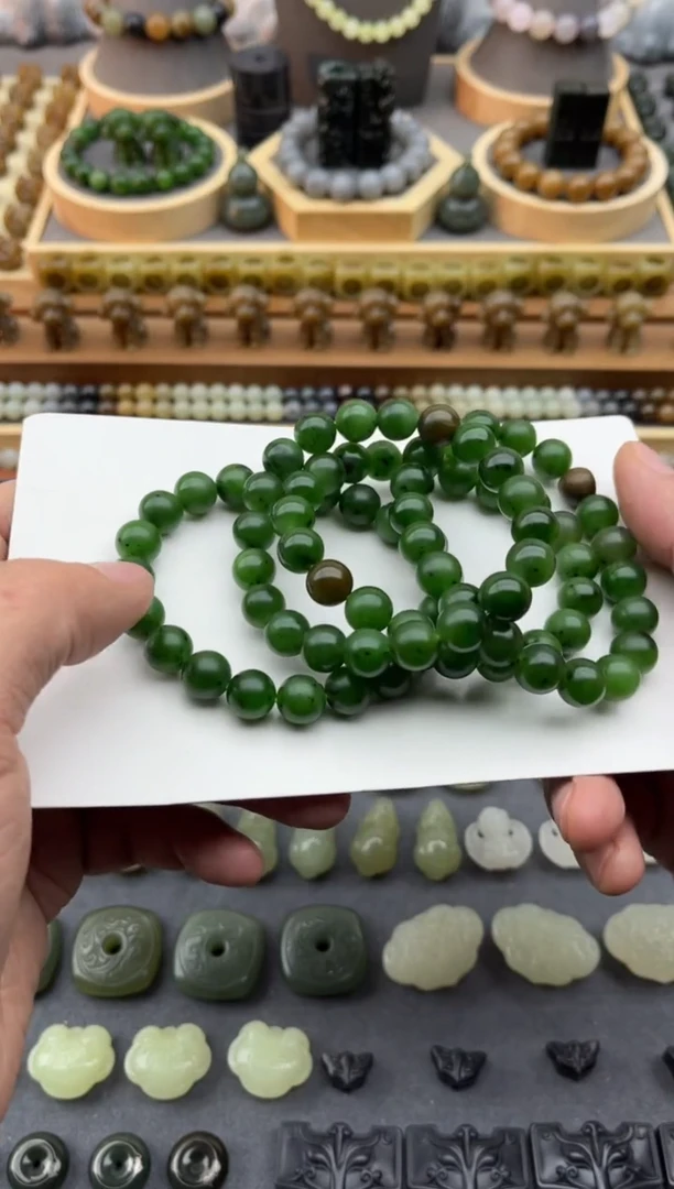 【闪购商品】和田玉颈饰未镶嵌卡10籽碧拍一发一多样性发