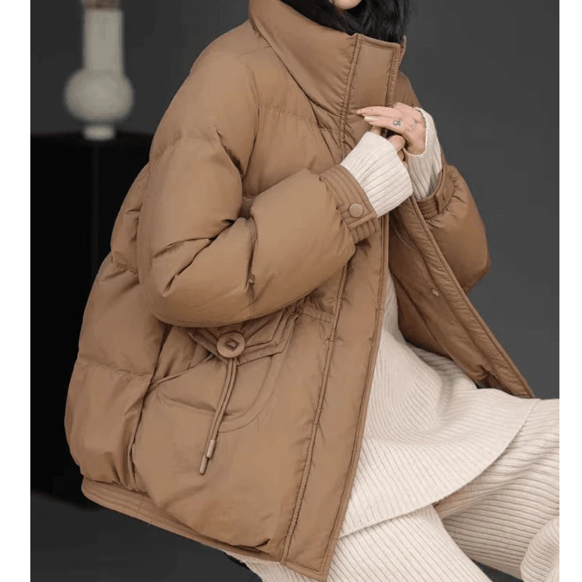 FGHKJL2024年网红短款立领加厚宽松时尚羽绒服保暖外套