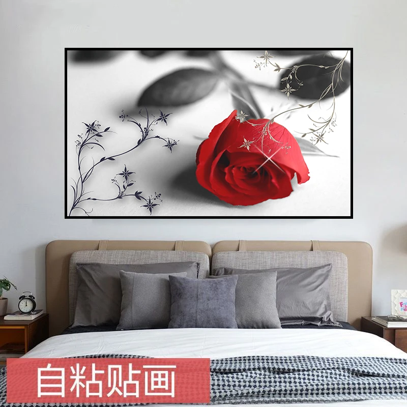 自粘贴画卧室床头画免打孔现代简约房间墙贴装饰贴画酒店宾馆温馨