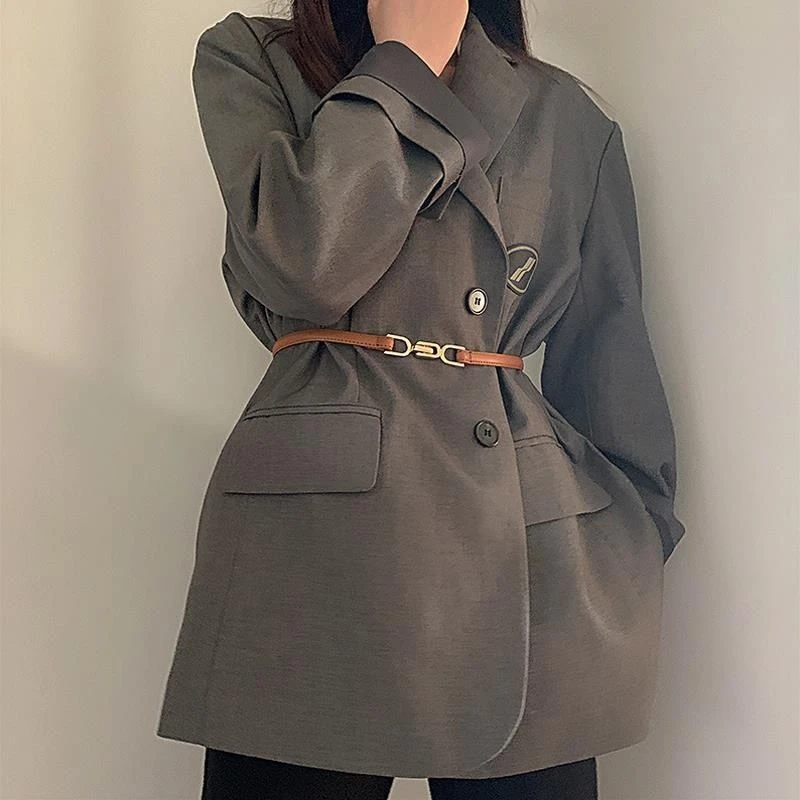 韩版细腰带女装饰连衣裙收腰百搭西装皮带配毛衣衬衫腰链细皮带女