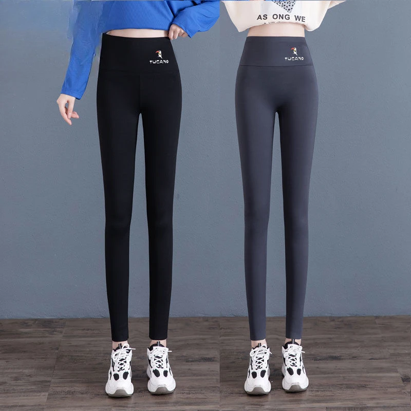 塑形打底裤女高弹瑜伽裤高腰紧身显瘦提臀收腹加绒芭比裤子