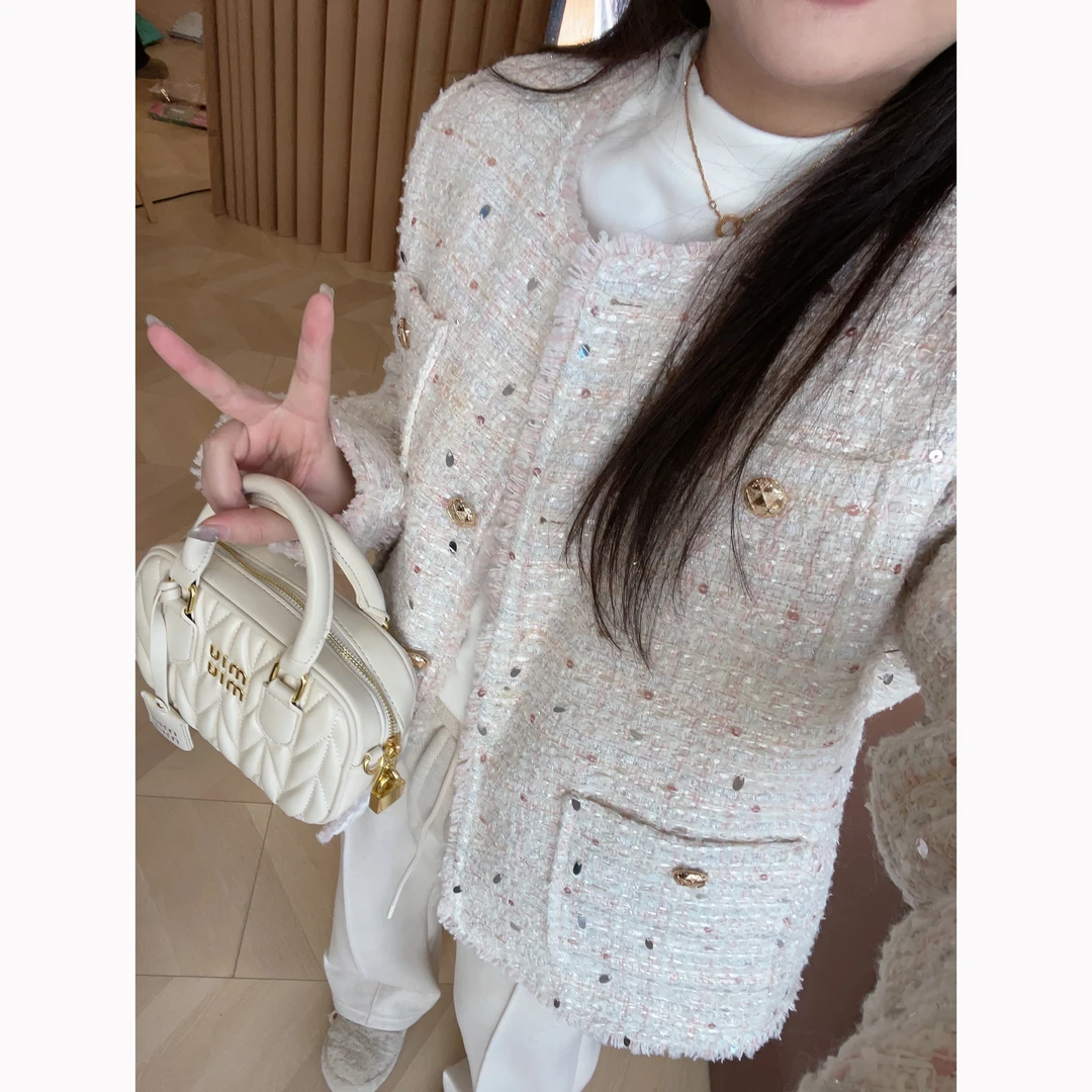 【现货】精致小香风秋冬保暖羽绒服短外套微胖显瘦通勤P224X20835