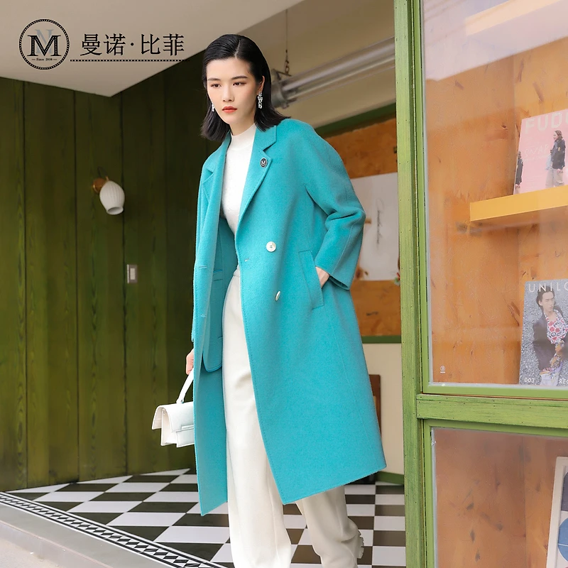 【媛媛王专享】曼诺比菲高级感驼色大衣中长款外套MCEG144133