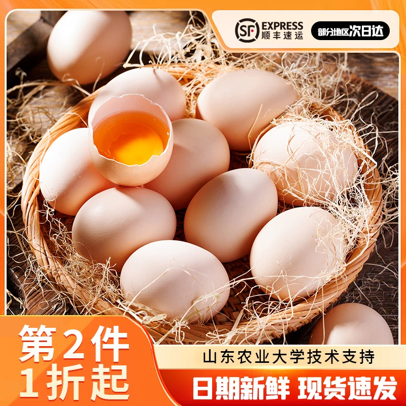 岽三兴可生食鸡蛋10枚（单颗55g左右）无抗无沙门氏菌