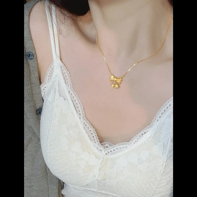 识恩 钛钢项链 铃兰花在逃公主颈链小众设计ins风高级送女友闺蜜