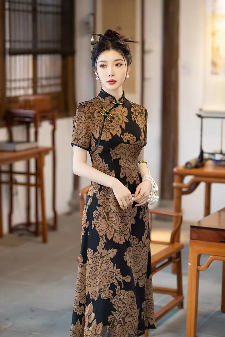 改良旗袍A版时尚气质显瘦