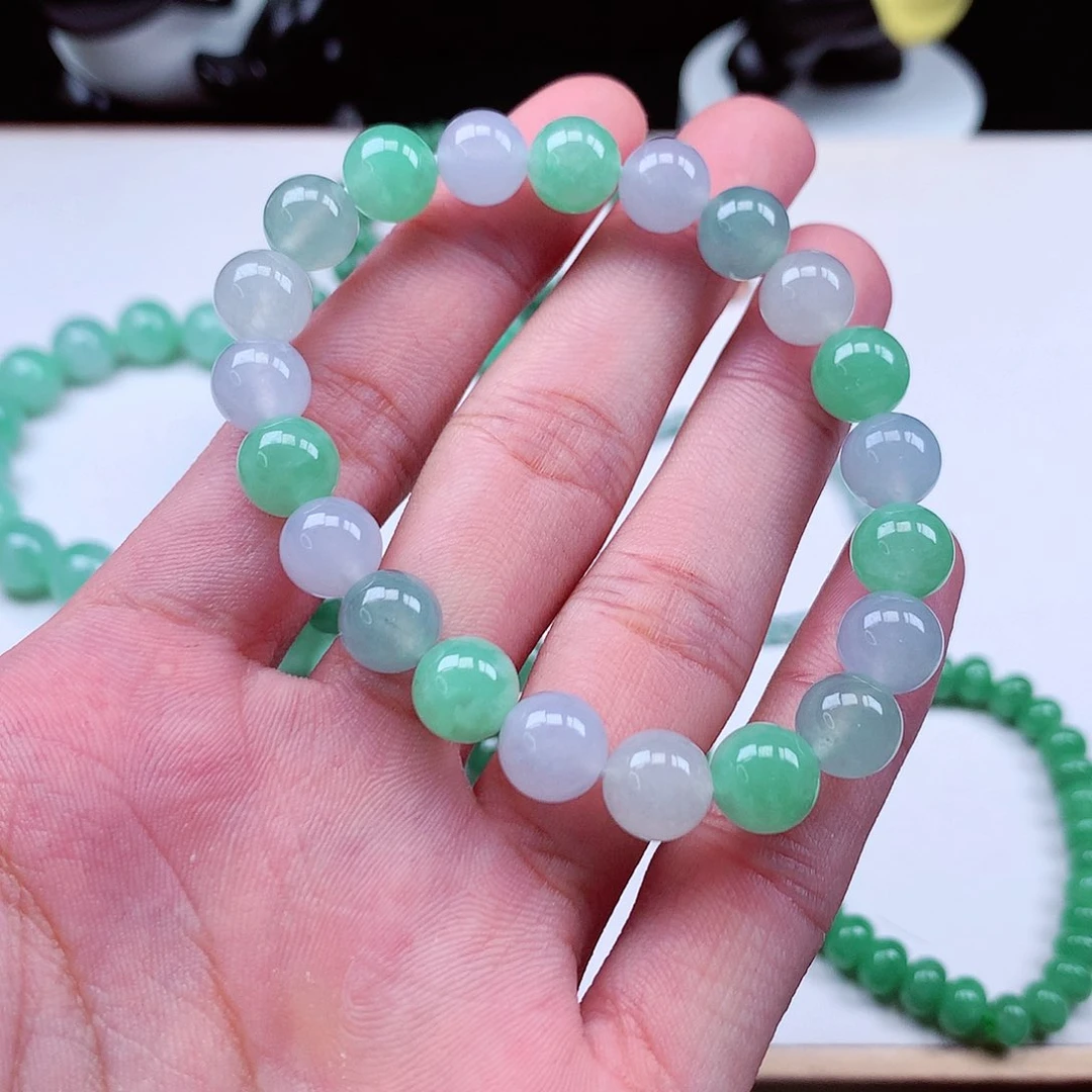 翡翠毛衣链未镶嵌